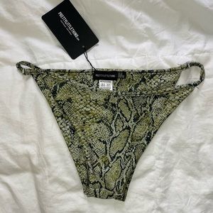 Green snake bikini bottoms size 10